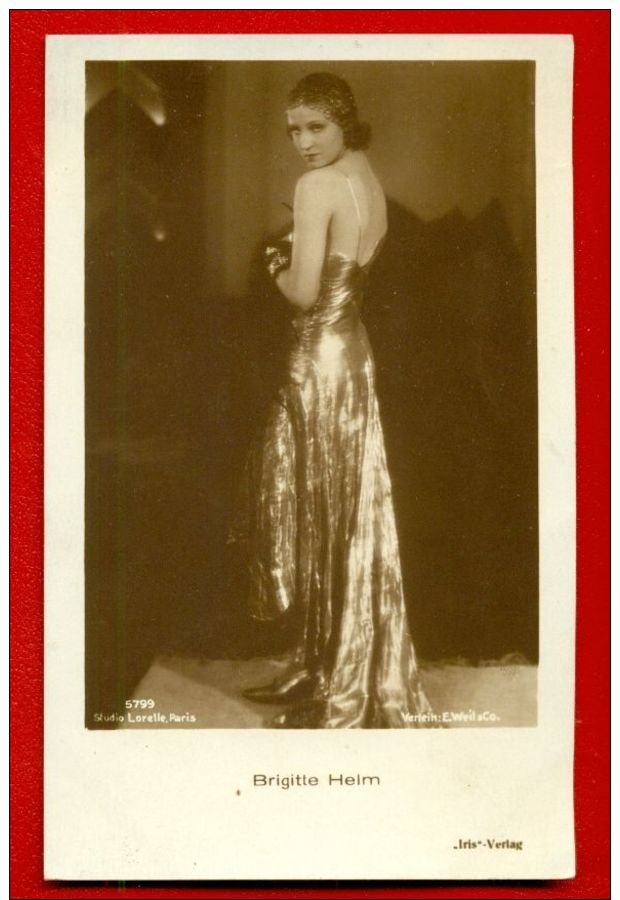 MOVIE STARS BRIGITTE HELM # 5799 VINTAGE PHOTO POSTCARD 3635 - Schauspieler