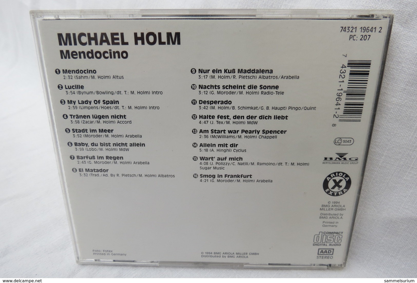 CD "Michael Holm" Mendocino - Otros - Canción Alemana