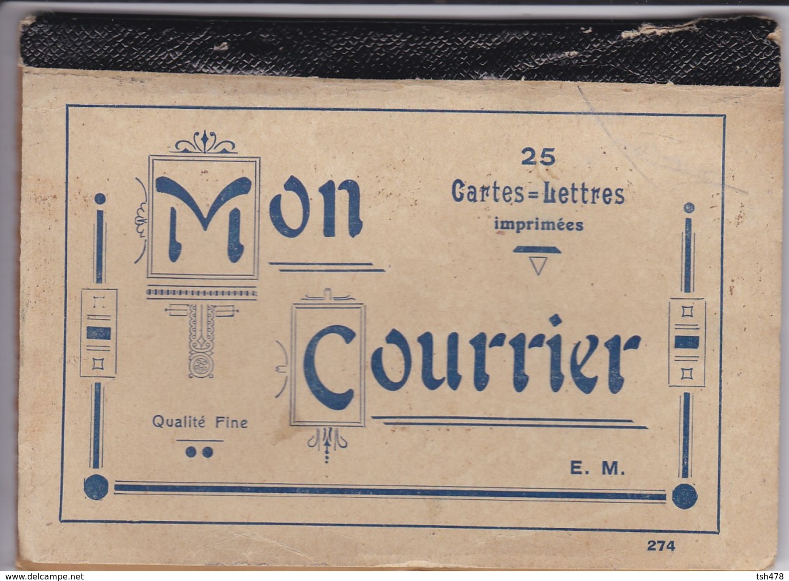 CARNET De 15 Cartes-lettres--mon Courrier--( Couverture état MOYEN Voir 3 Scans ° - Autres & Non Classés