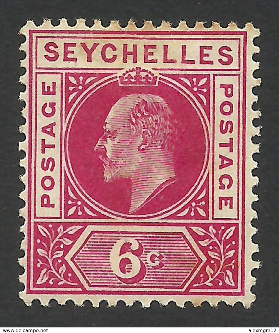 Seychelles, 6 C, 1903, Scott # 40, MH. - Seychelles (...-1976)