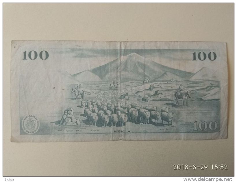 100 Kronur 1961 - IJsland