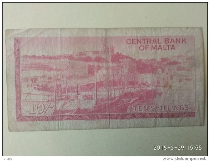 10 Shillings 1967 - Malta