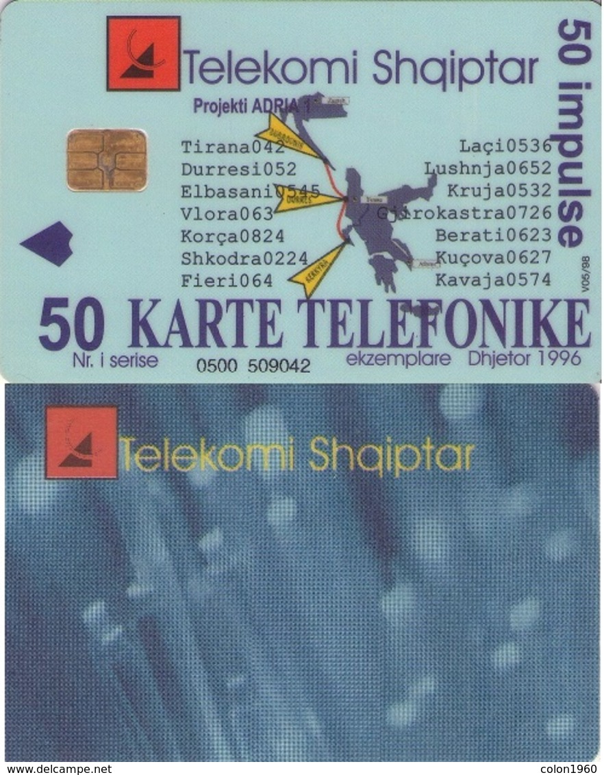 ALBANIA. ALB-13. Fibre Optics "V05/98". 05-1998. (064) - Albania