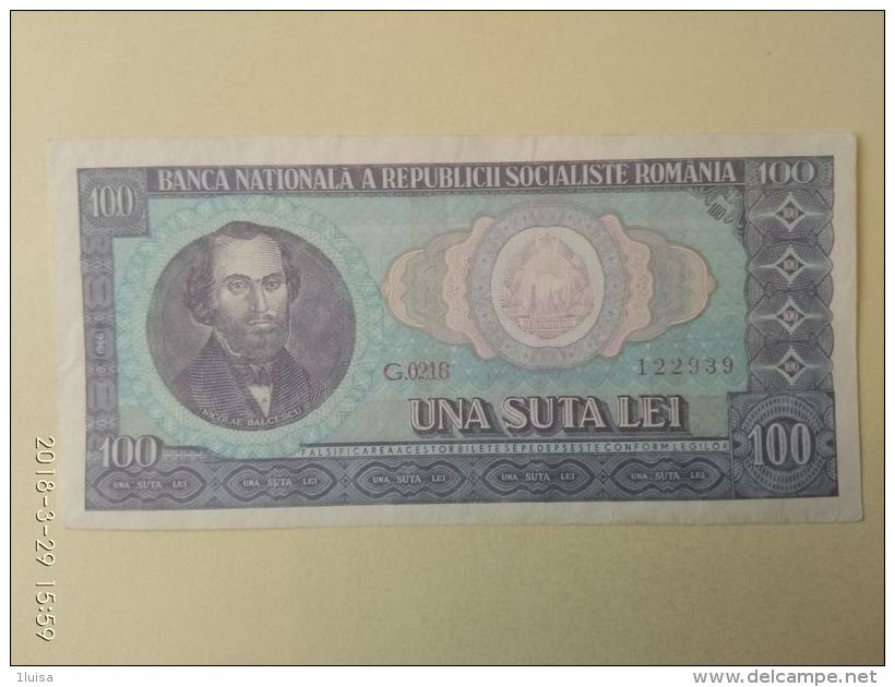 100 Lei 1966 - Romania