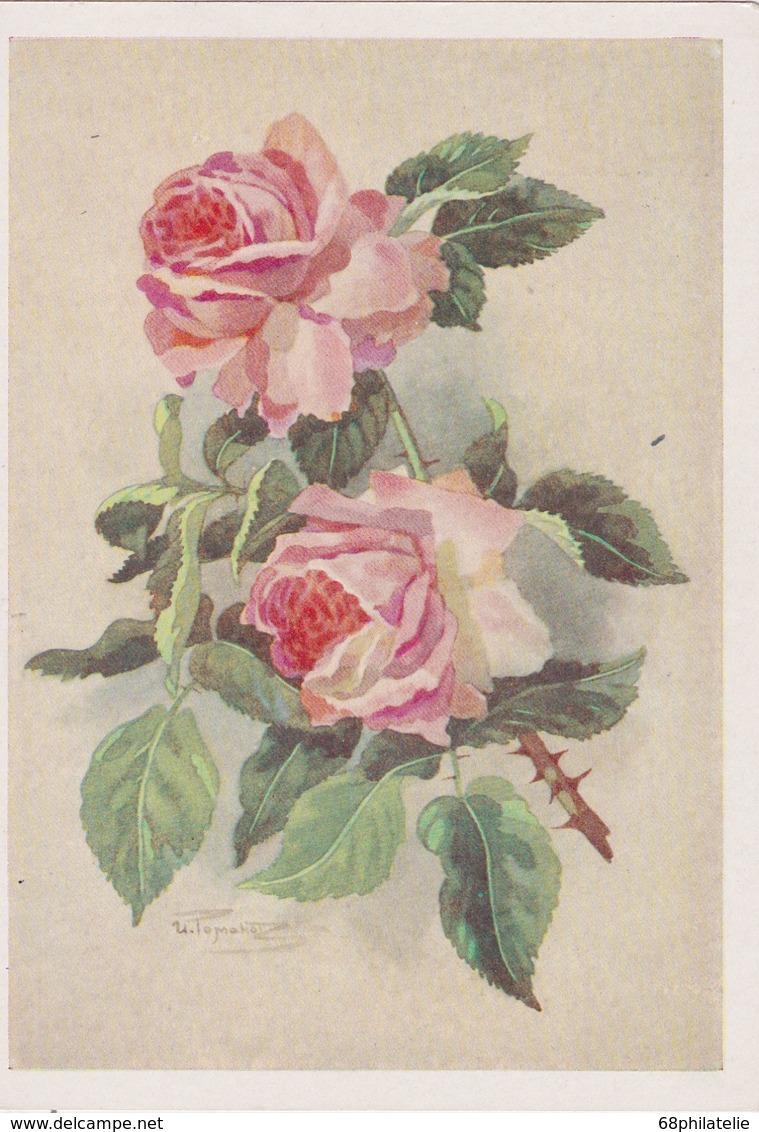 URSS 1958  ENTIER POSTAL CARTE THEME ROSES - 1950-59