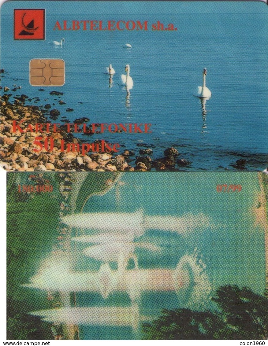 ALBANIA. ALB-39. SWANS. 50U. 07-1999. (069). - Albanie