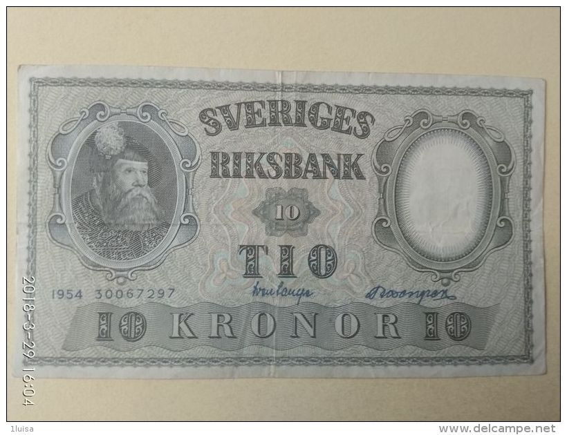 10 Koron 1954 - Suède
