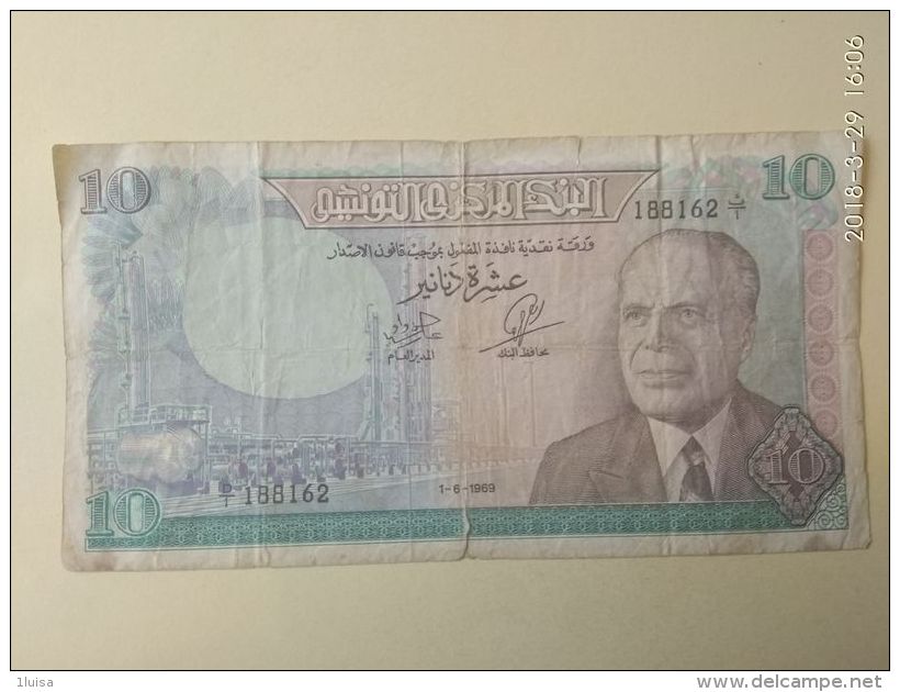 10 Dinars 1969 - Tunisia