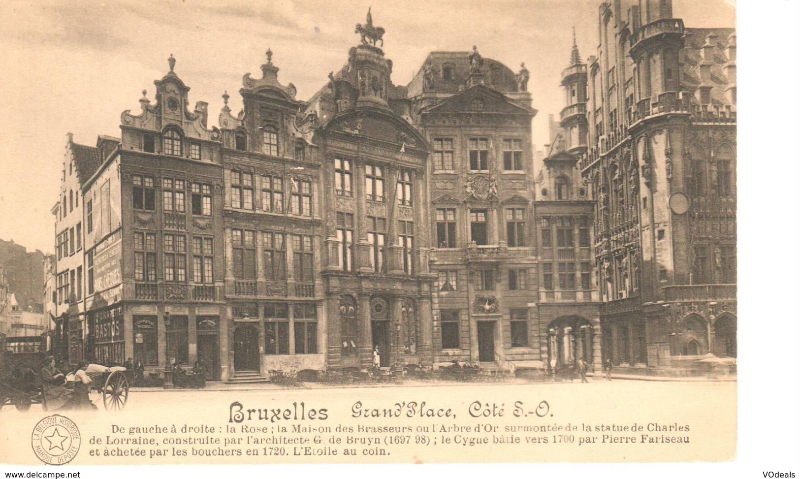 Bruxelles - CPA - Brussel - Grand'Place Côté S.O. - Places, Squares