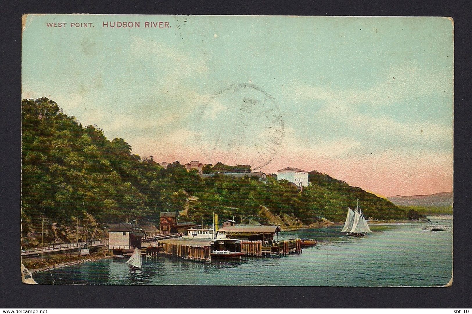 United States  - New York Hudson River Picnicing At West Point [Th.E.L.] - Hudson River