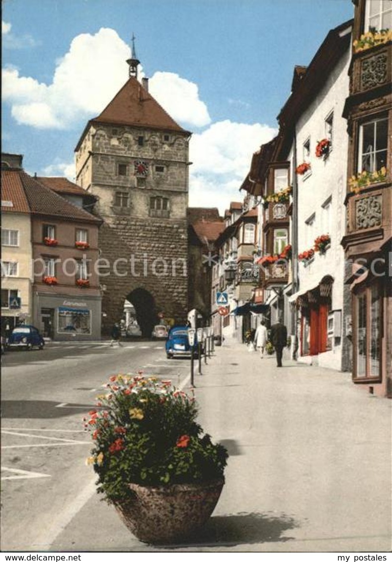 41573846 Rottweil Neckar Schwarzes Tor Und Obere Hauptstrasse Rottweil - Rottweil