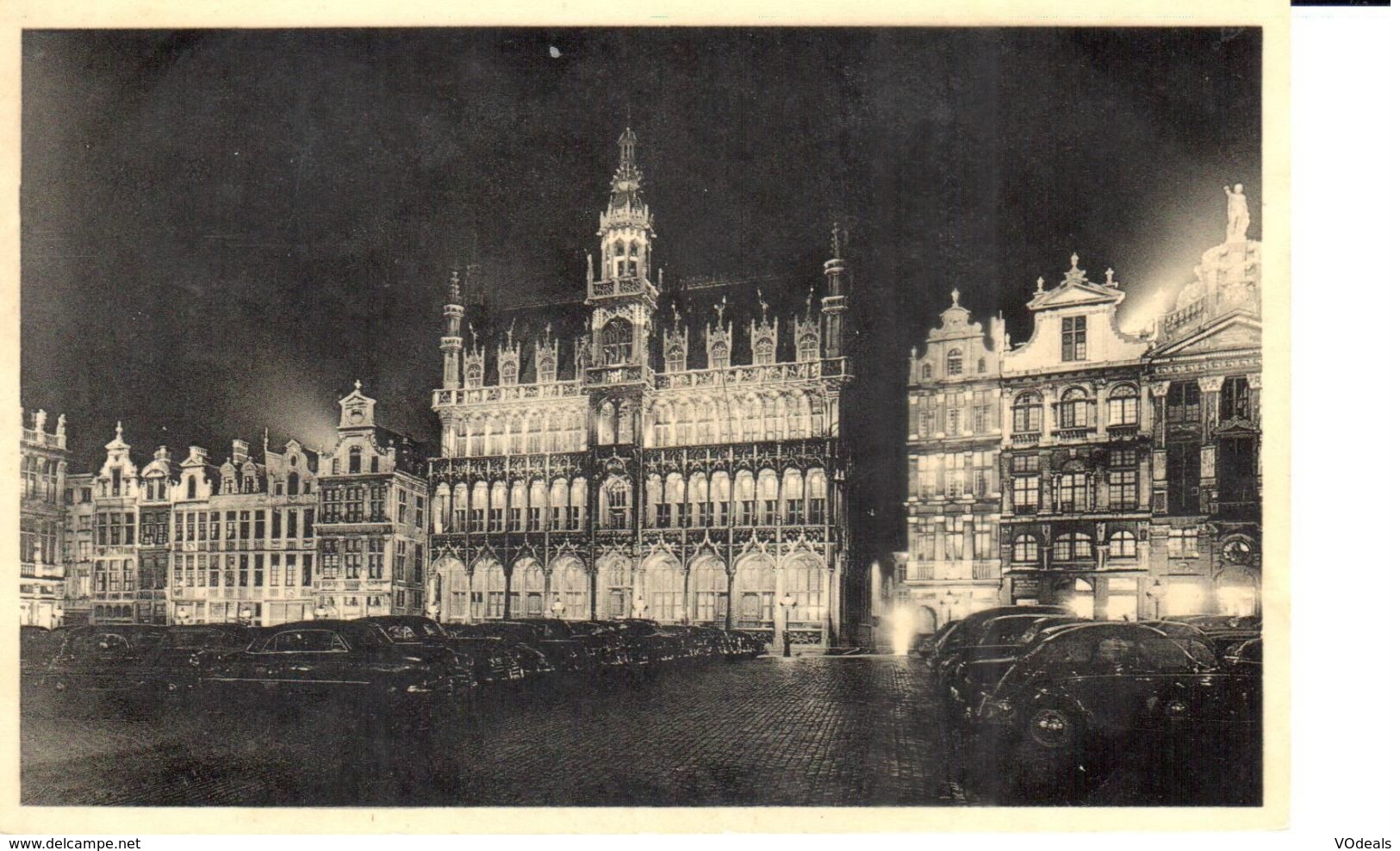 Bruxelles - CPA - Brussel - Chocolat Martougin - Illumination Grand'Place - Brussel Bij Nacht