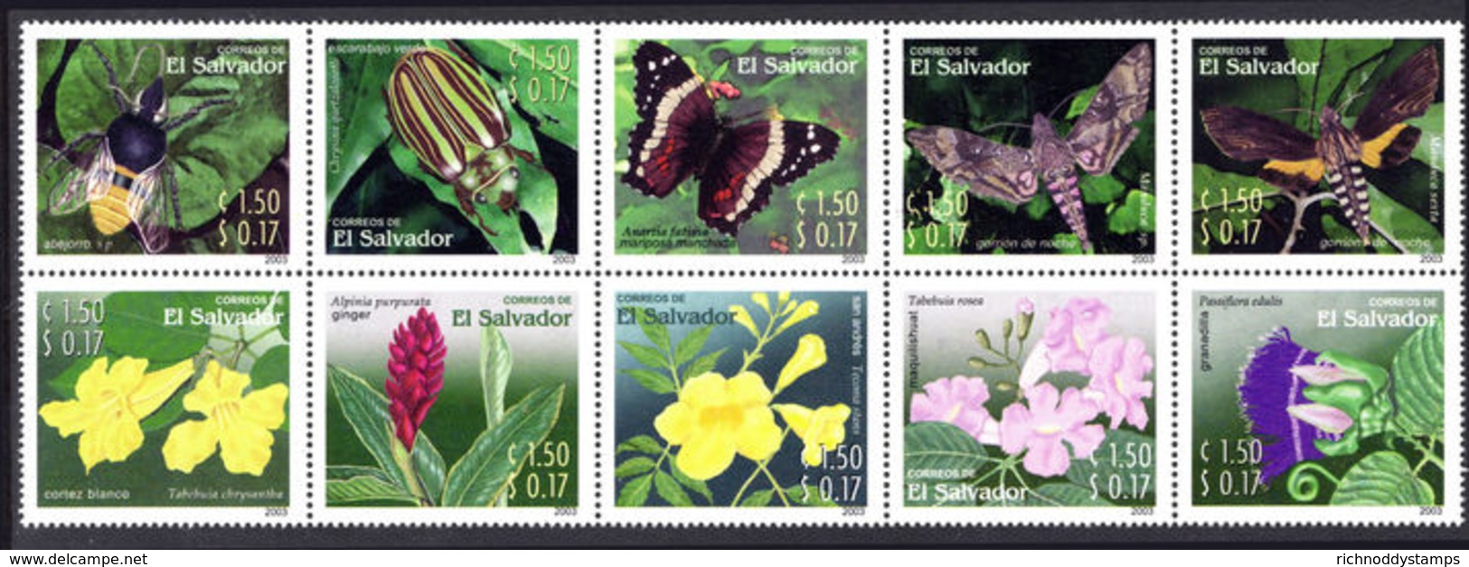 El Salvador 2003 Flora And Fauna Unmounted Mint. - El Salvador