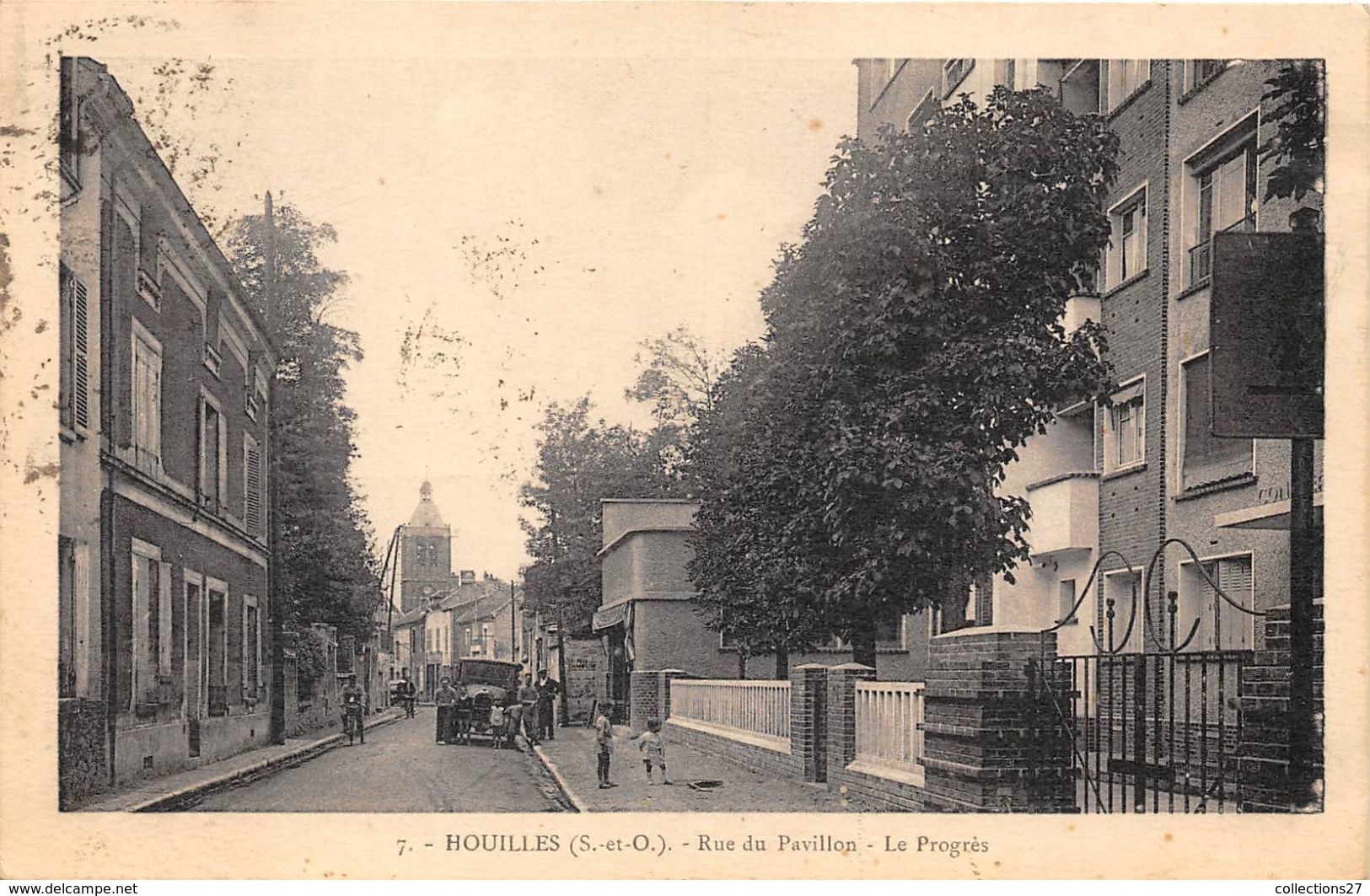 78-HOUILLES- RUE DU PAVILLON- LE PROGRES - Houilles
