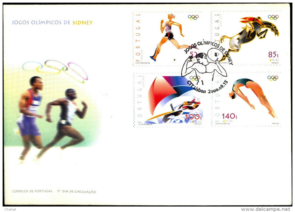 SYDNEY-2000-PARALYMPIC GAMES-FDC-PORTUGAL-SCARCE-MNH-FC-63 - Summer 2000: Sydney - Paralympic