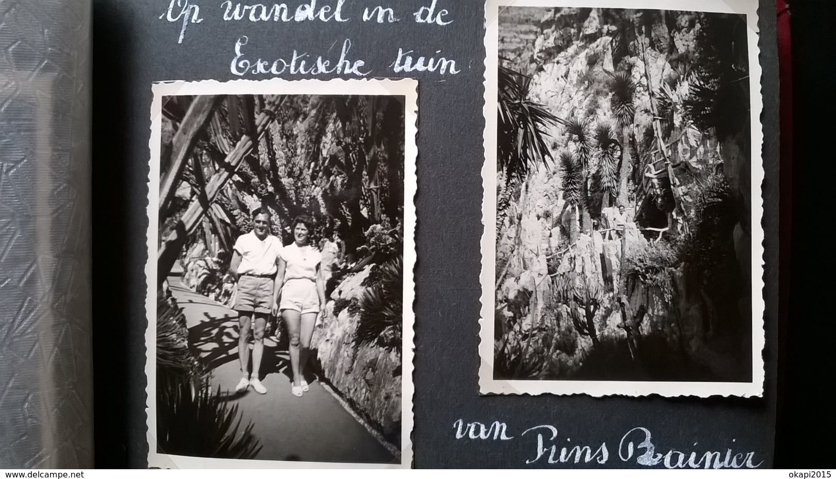 23 PHOTOS DE VOYAGE D UN COUPLE CÔTE D AZUR NICE CANNES MENTON MONACO  lieux communs Années 1950