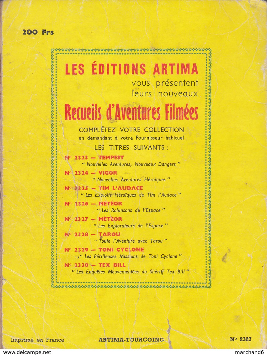 Album Météor Les Explorateurs De L Espace Science Fiction N° 27-29-30-31-32-37 Titres à Description Artima 1956 - Meteor