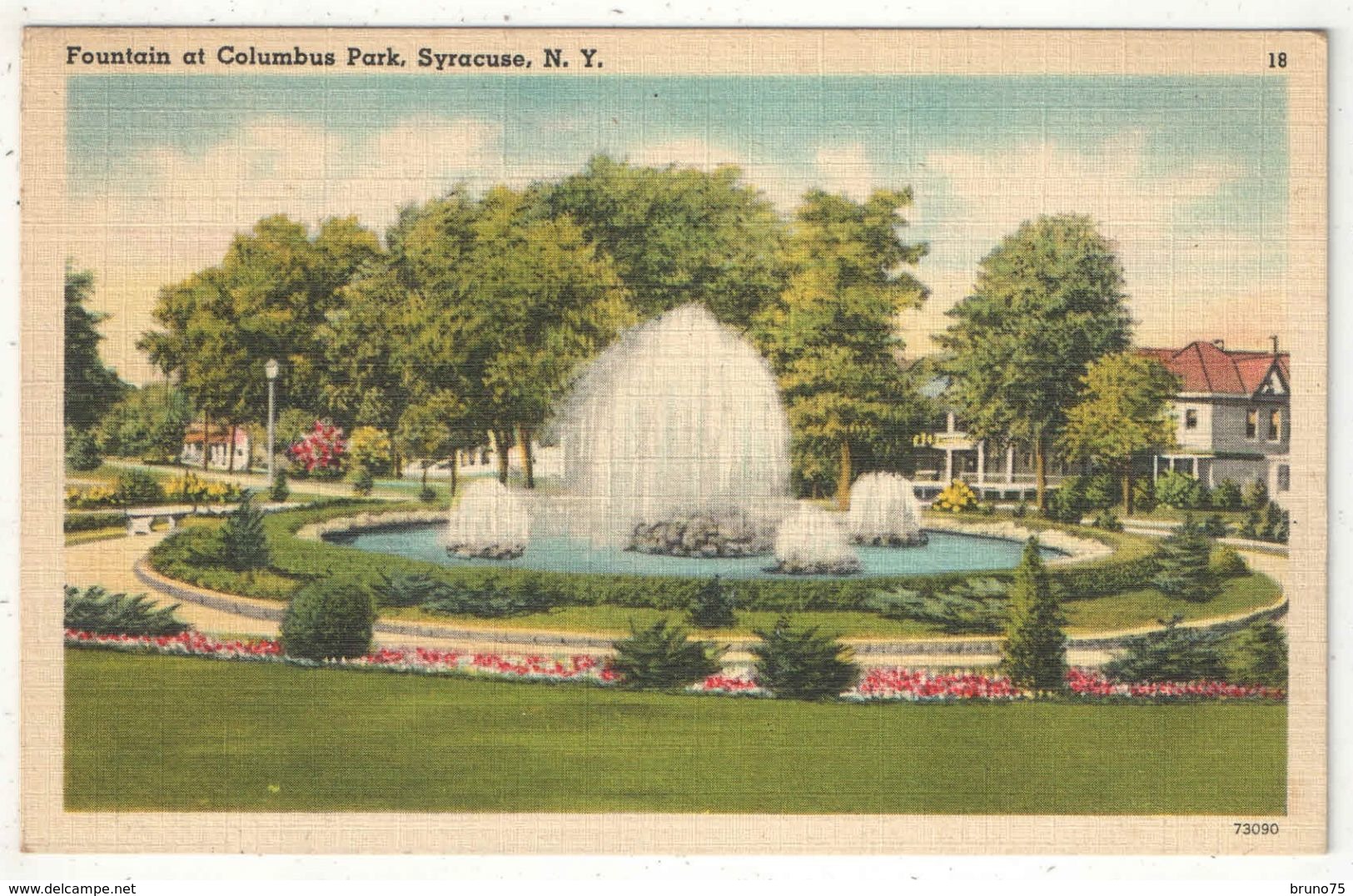 Fountain At Columbus Park, Syracuse, NY - Syracuse