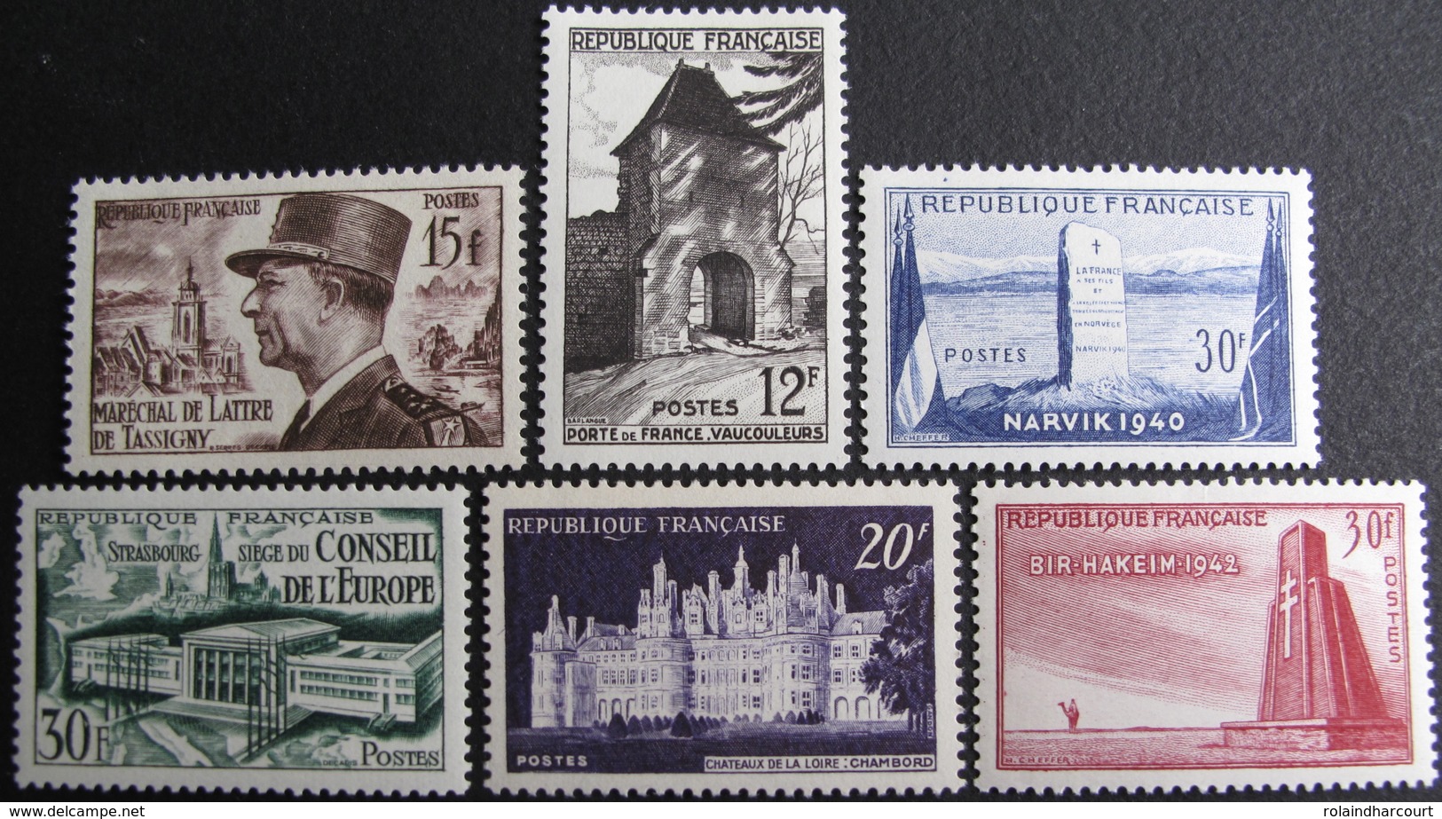 LOT FD/1394 - 1952 - N°920 à 925 NEUFS** - Nuevos