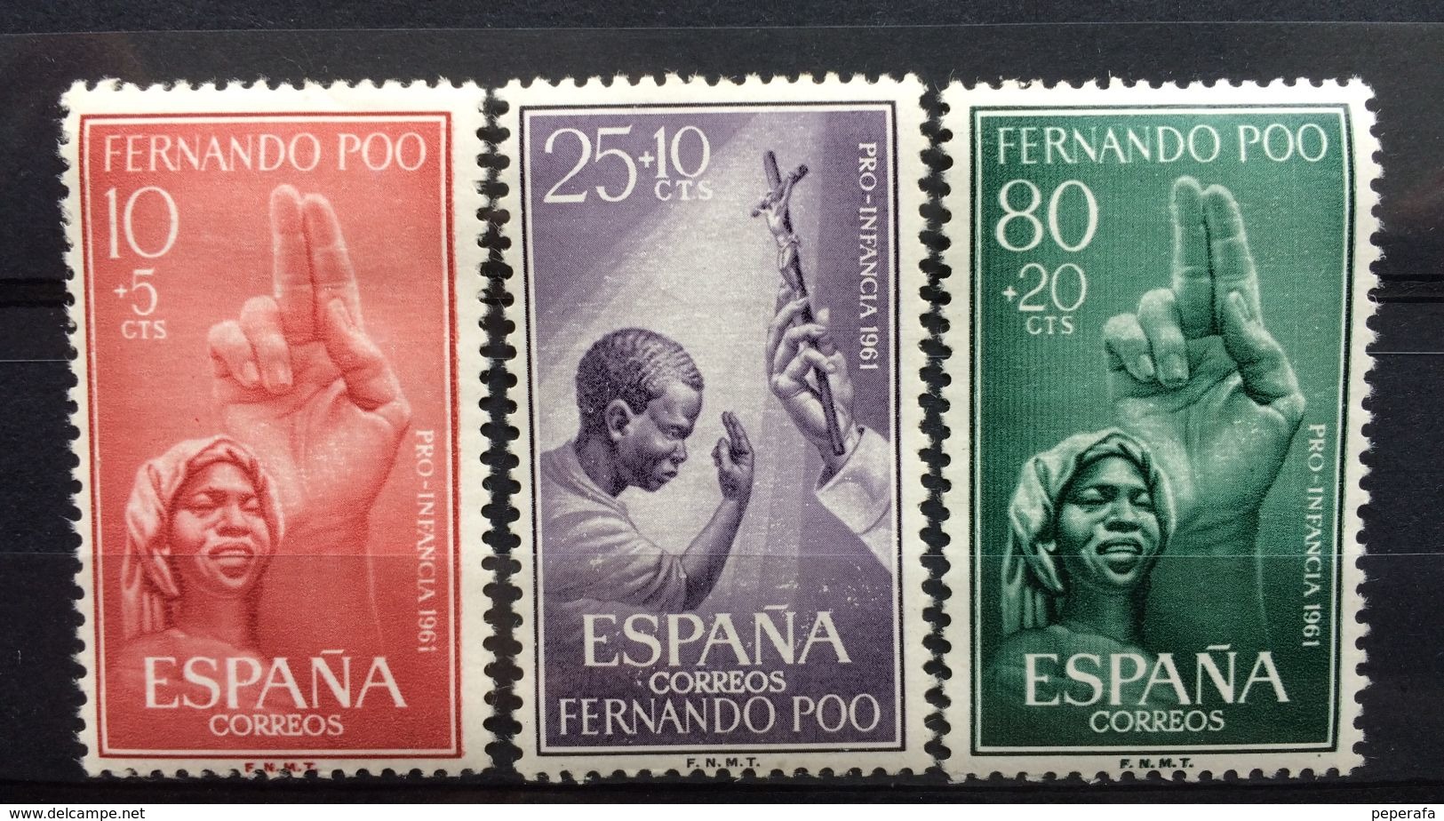 Spain, Spagne, España, Fernando Poo, 21 Junio 1960, Pro Infancia, MINT ** - Fernando Po