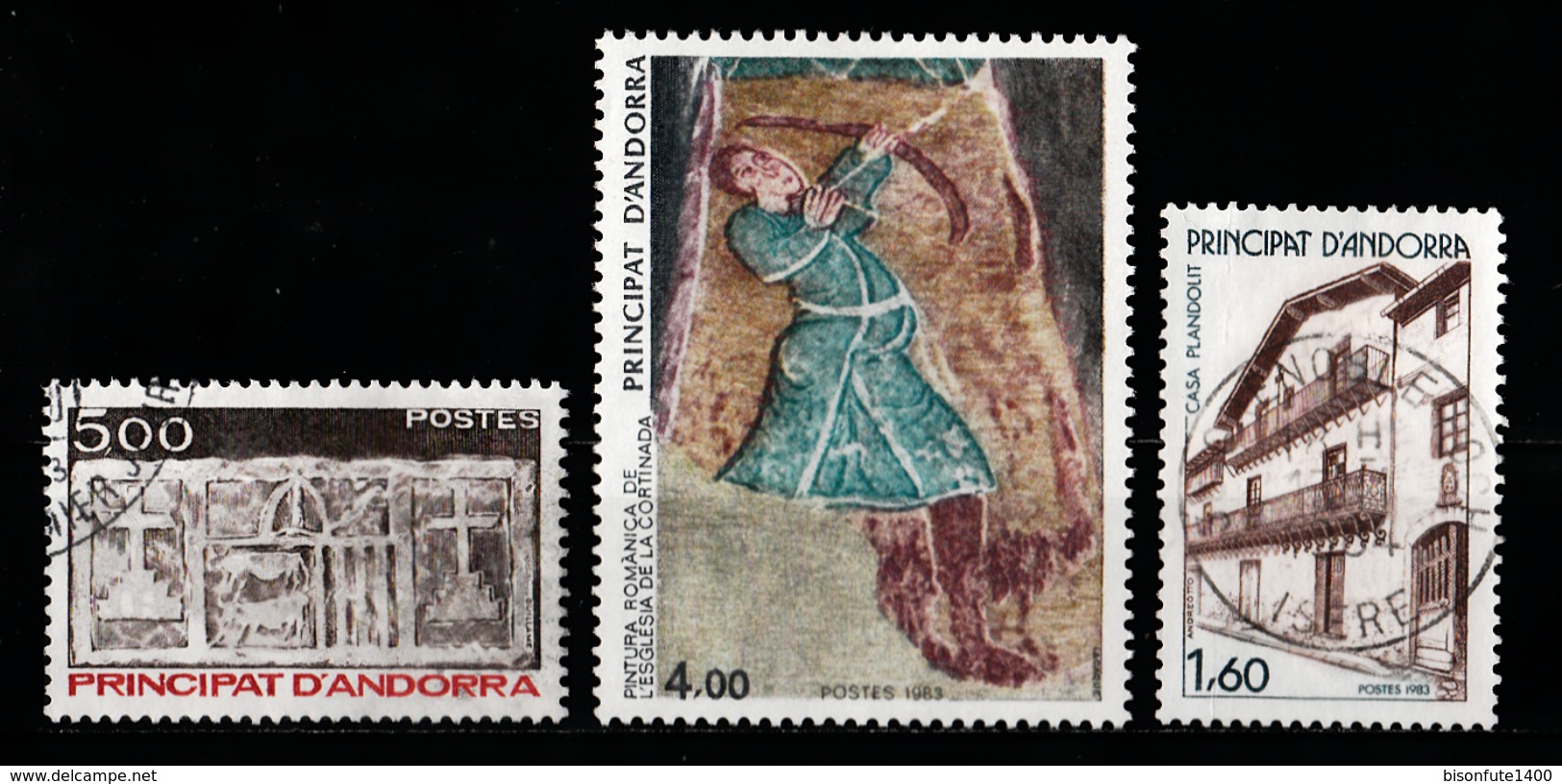 Andorre Français 1983 : Timbres Yvert & Tellier N° 316 - 317 - 318 - 319 - 320 - 321 - 322 - 323 - 324 - 325 Et 326. - Oblitérés