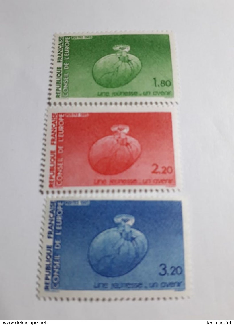 Timbres France De Service YT N°85/87 Conseil De L'Europe Neufs 1985 - Nuevos