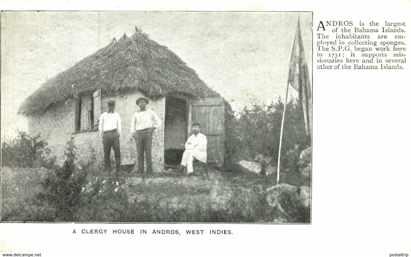 BAHAMAS ANDROS A Clergy House WEST INDIES - Bahama's