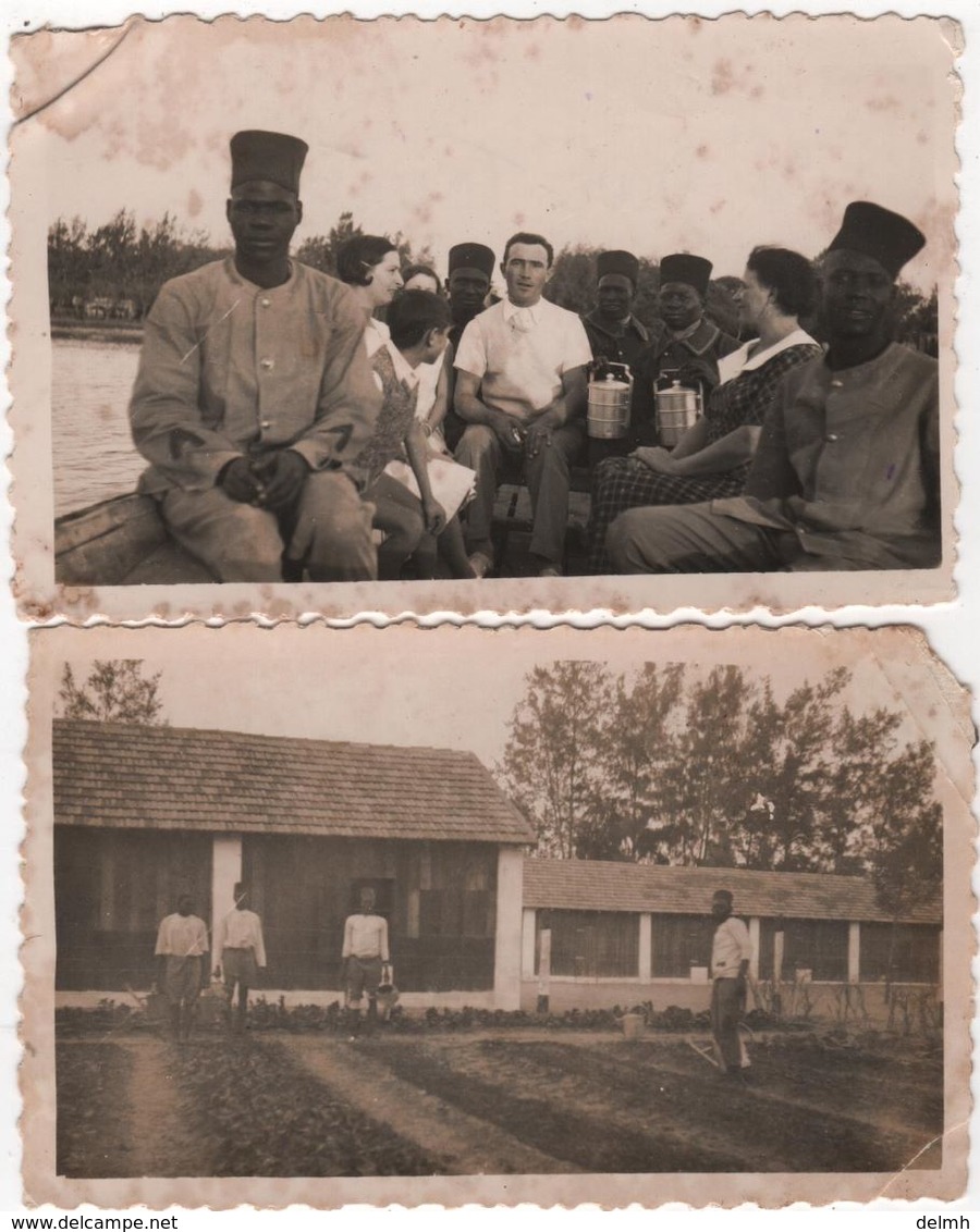 Photo Originale Saint Louis Du SENEGAL Tirailleurs Sénégalais Camp Nord Lot De 2 - Africa