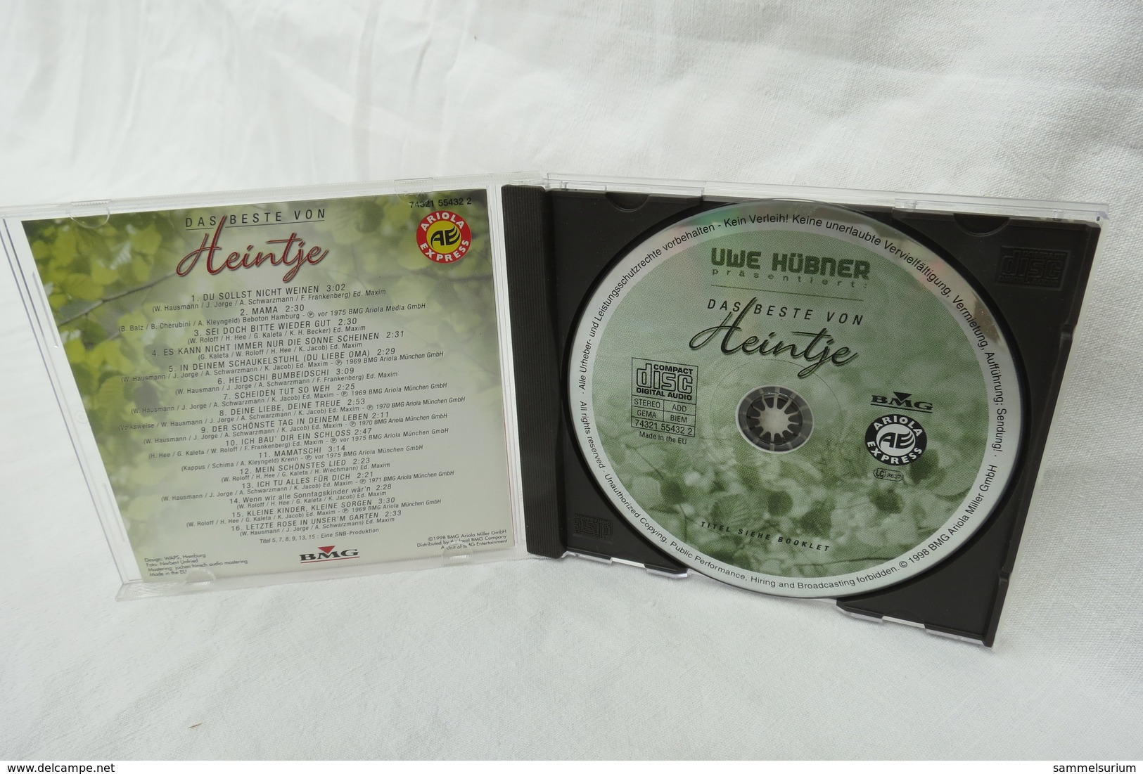 CD "Heintje" Das Beste Von Heintje Präsentiert Von Uwe Hübner - Sonstige - Deutsche Musik