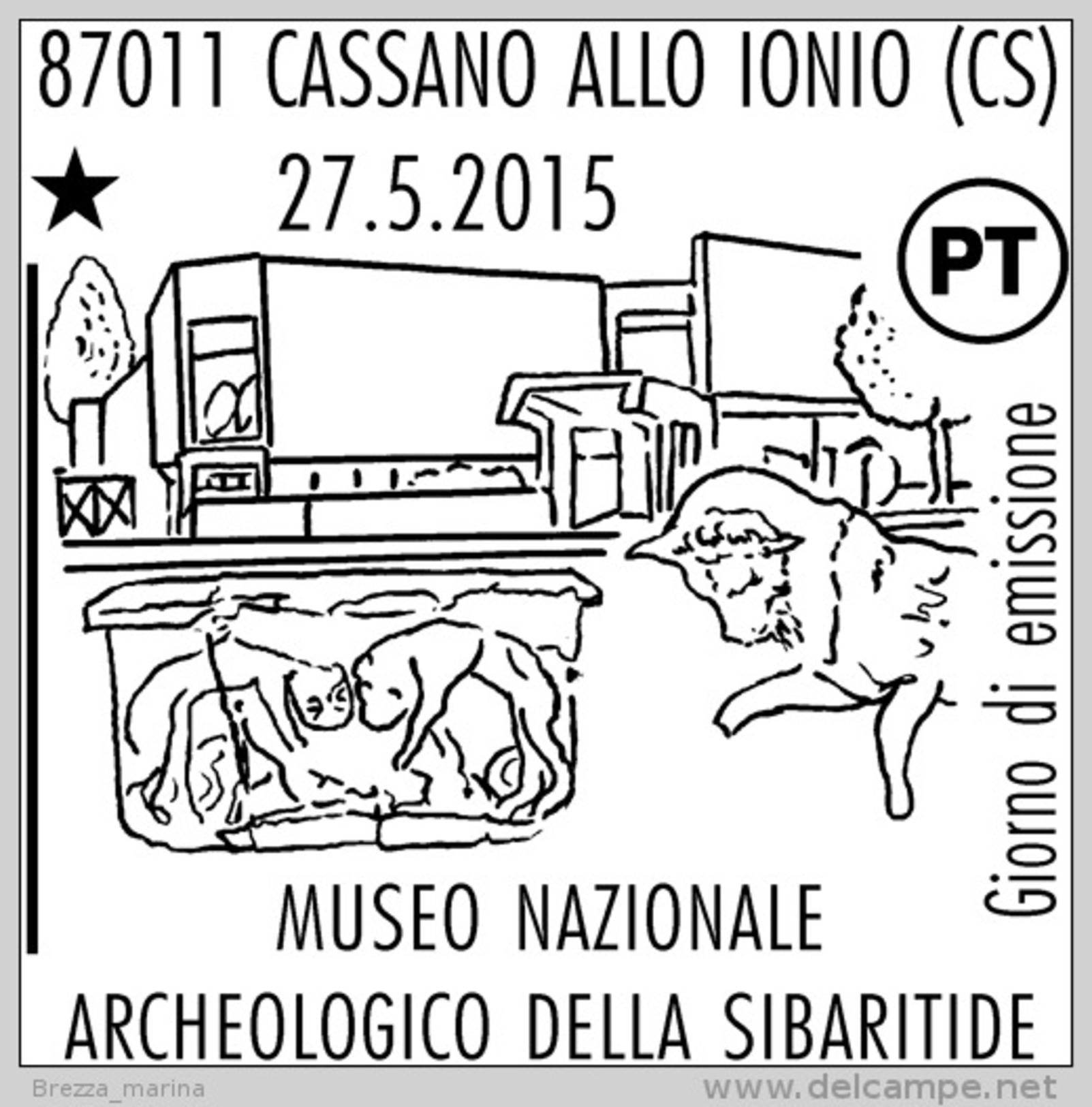 ITALIA - Usato - 2015 - Patrimonio Artistico - 0,80 - Museo Archeologico Nazionale Della Sibaritide - Cassano - 2011-20: Usati