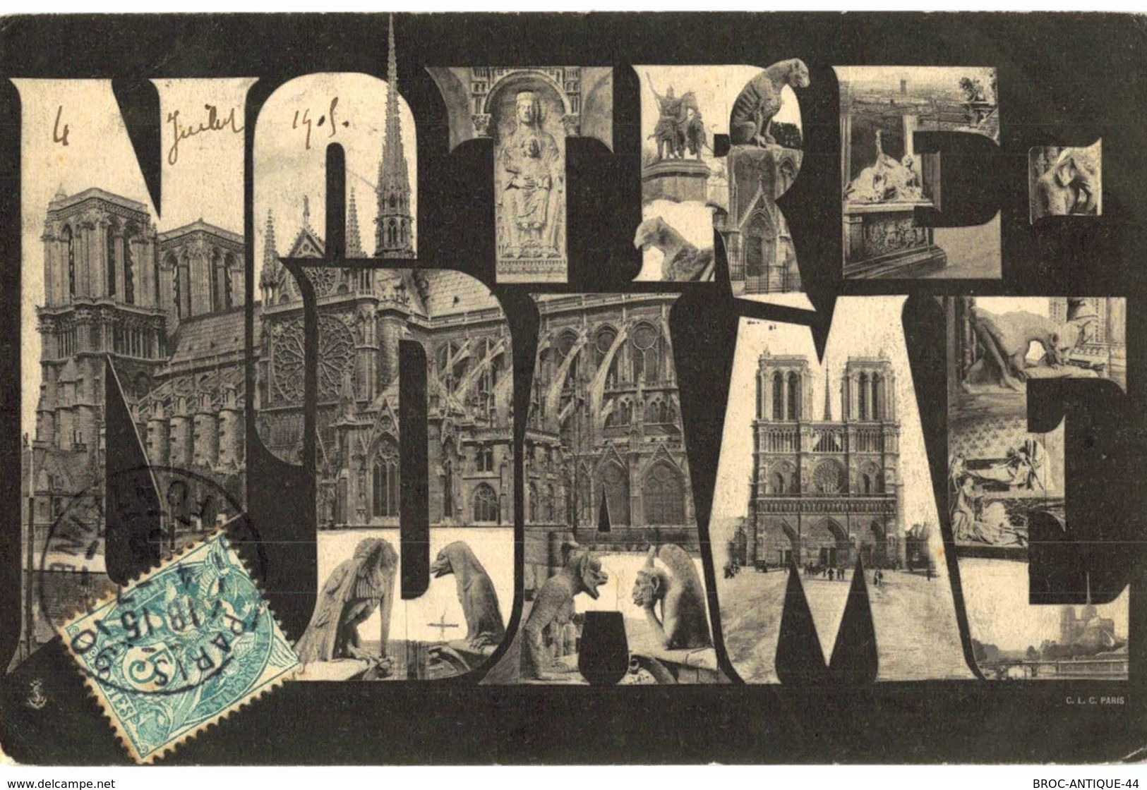 LOT N°424 - LOT DE + 50 CARTES DE NOTRE DAME DE PARIS - CHIMERES ET GARGOUILLES - Notre Dame De Paris