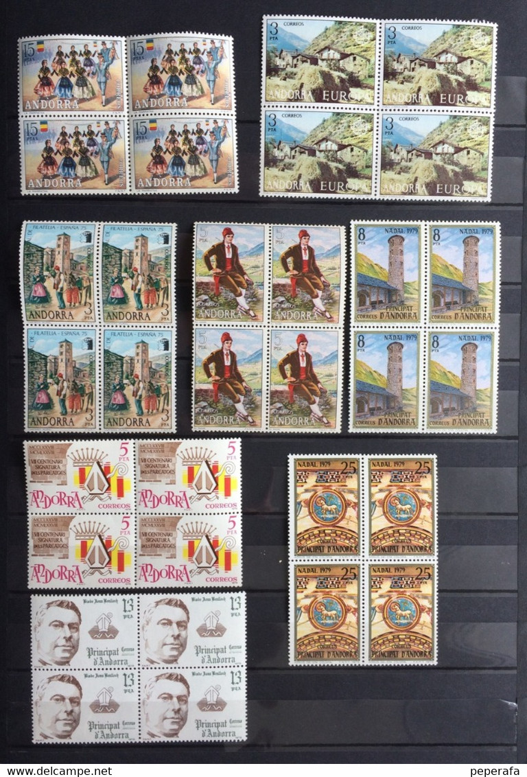 Spain, Spagne, España, Andorra, Colección Bloque 4, Bloc 4 Collection, (**) - Collections
