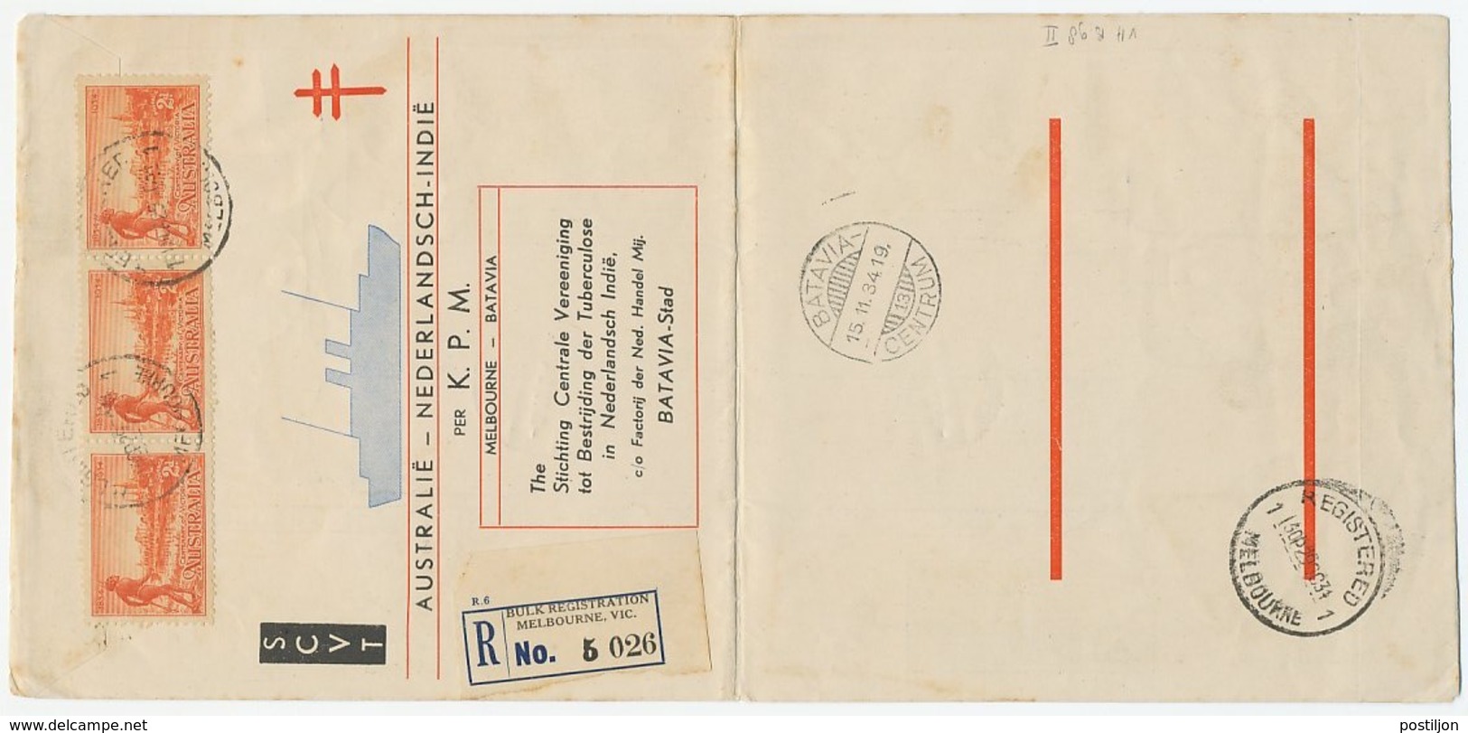 VH B 98 II - Douglas / Uiver 1934 Emma / TBC Envelop - Ohne Zuordnung