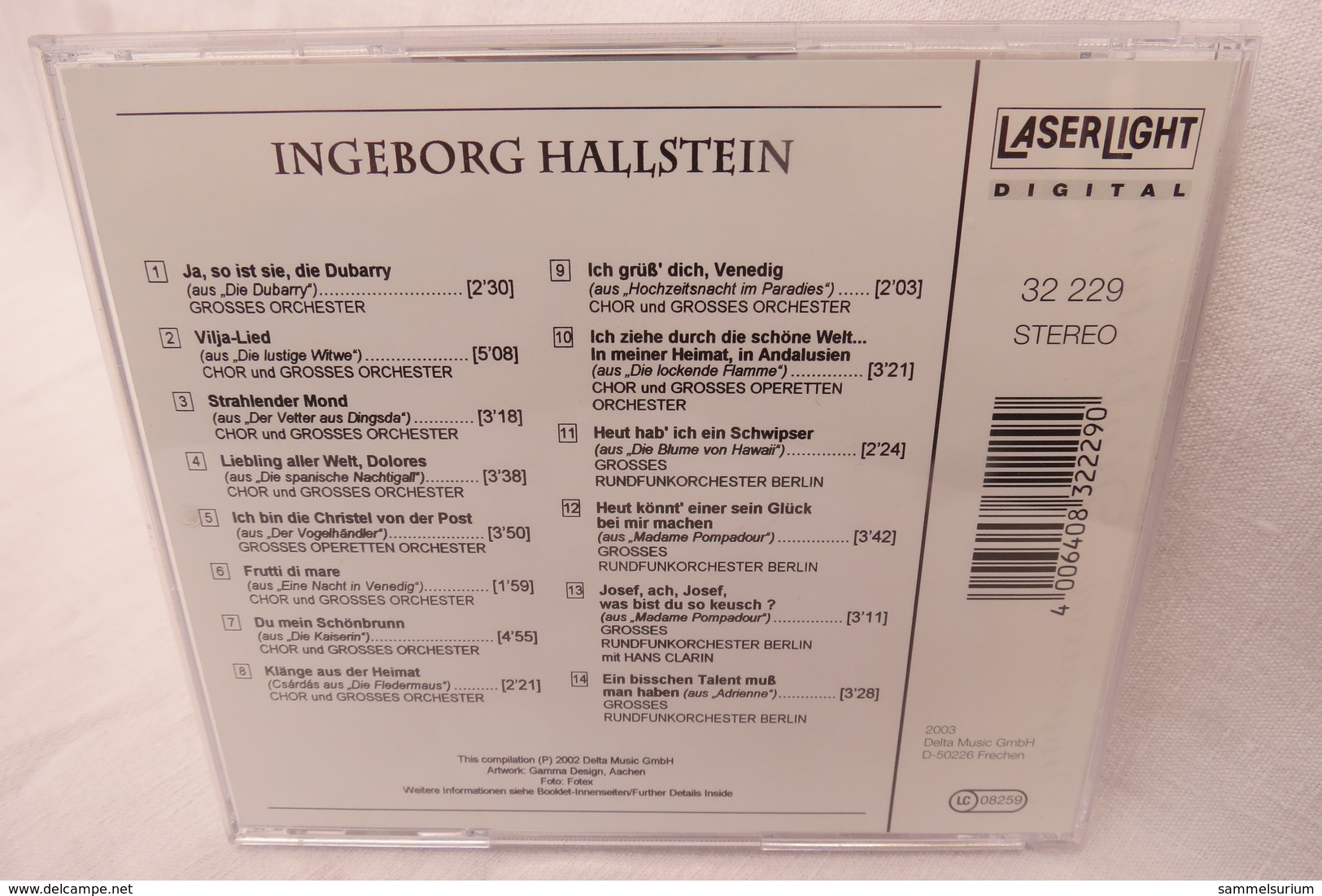 2 CD-Set "Ingeborg Hallstein" - Oper & Operette