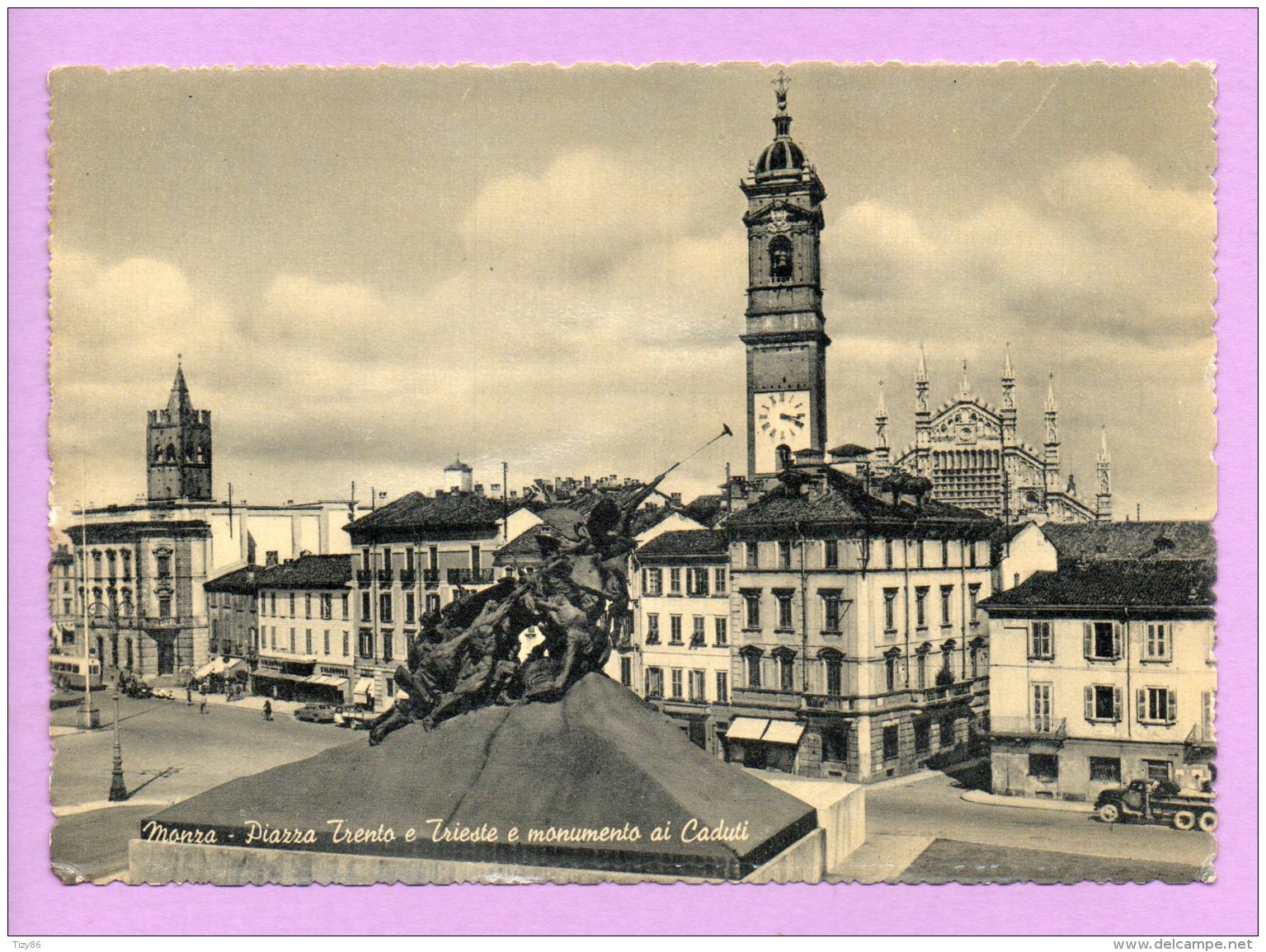 Monza -  Piazza Trento E Trieste E Monumento Ai Caduti - Monza