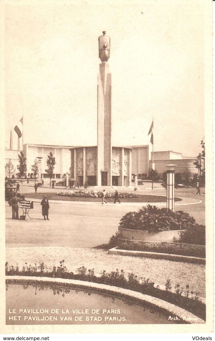 Bruxelles - CP - Brussel - Exposition 1935 - Pavillon De La Ville De Paris - Expositions Universelles