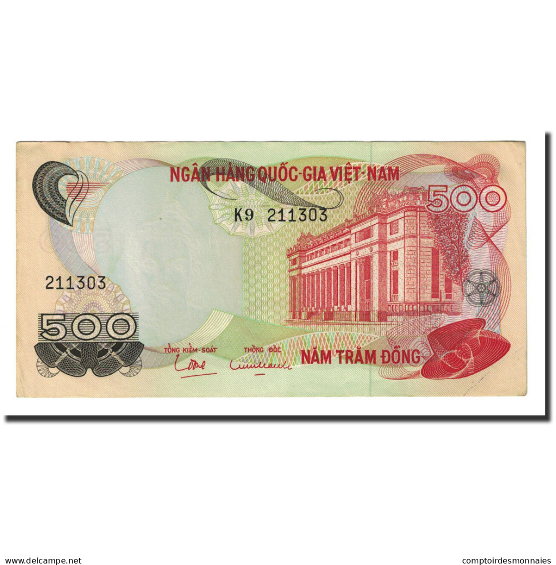 Billet, South Viet Nam, 500 D<ox>ng, Undated (1970), KM:28a, NEUF - Vietnam