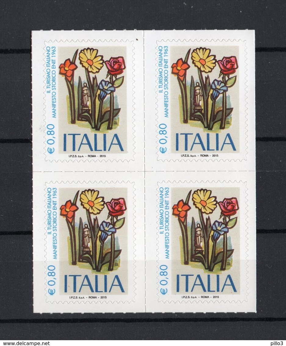 ITALIA : QUARTINA - Manifesto Storico ENIT  1 Val. Da 0,80 €.  MNH** Del  10.04.2015 - 2011-20:  Nuovi