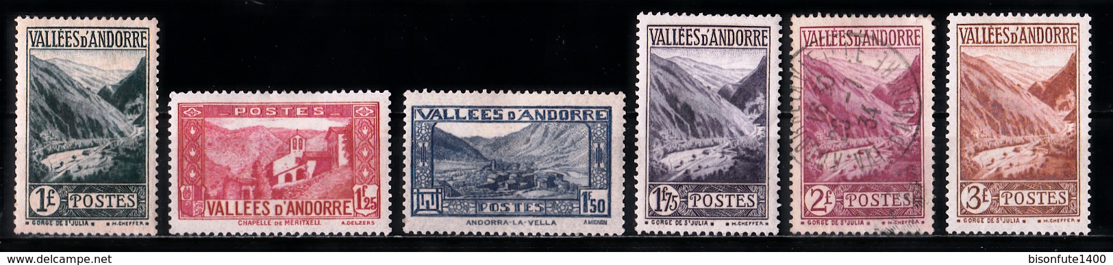 Andorre Français 1932 - 1933 : Timbres Yvert & Tellier N° 24 - 25 - 26 - 27 - 28 - 29 - 30 - 31 - 32 - 33 - 34 - 35 - .. - Gebraucht