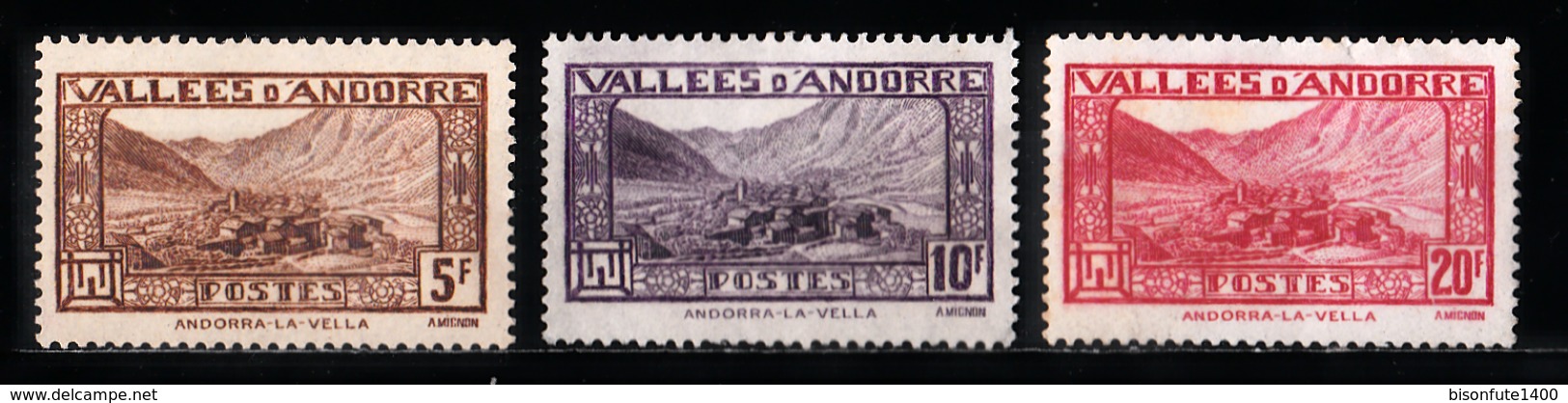 Andorre Français 1932 - 1933 : Timbres Yvert & Tellier N° 24 - 25 - 26 - 27 - 28 - 29 - 30 - 31 - 32 - 33 - 34 - 35 - .. - Gebraucht