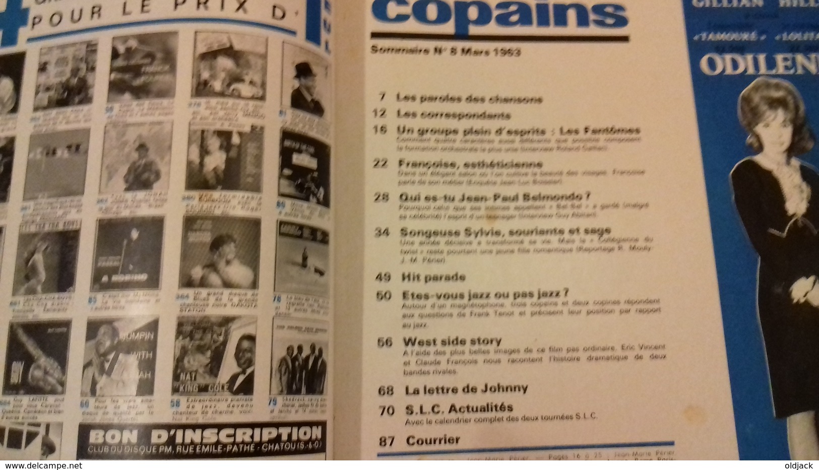 SALUT LES COPAINS N°8,VARTAN ,BELMONDO.JOHNNY...ETC..1963 (FinR4) - Musique