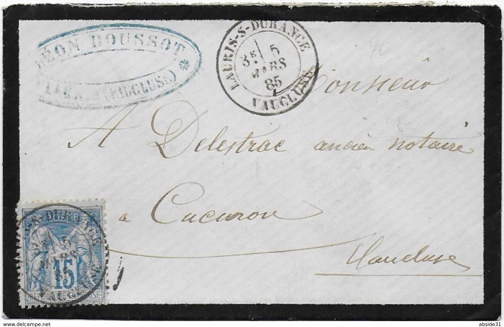 Vendée  - Cachet  Type 18  LAURIS S DURANCE - 1877-1920: Semi Modern Period