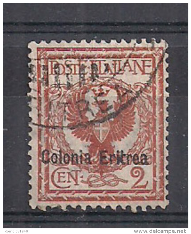 ERITREA 1903  EFFIGE V.EMANUELE  III  SASS. 20USATO VF - Eritrea