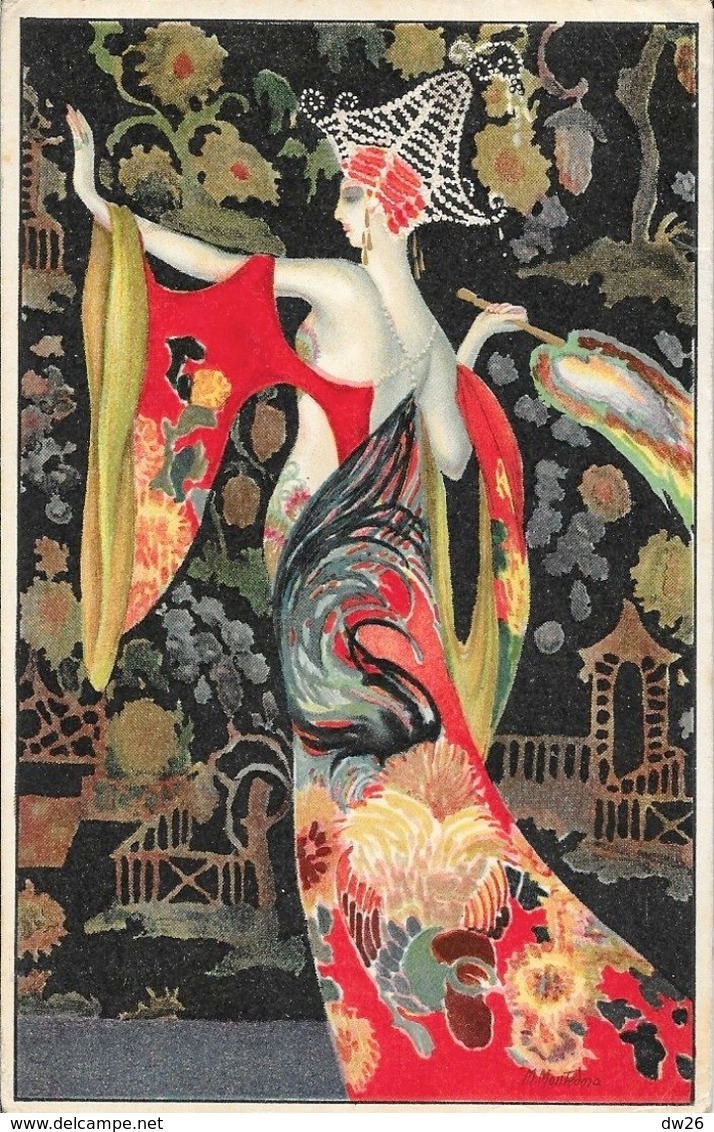 Illustration M. Montedoro - Inspirational Imagery - Femme En Robe Longue 1922 - Autres & Non Classés