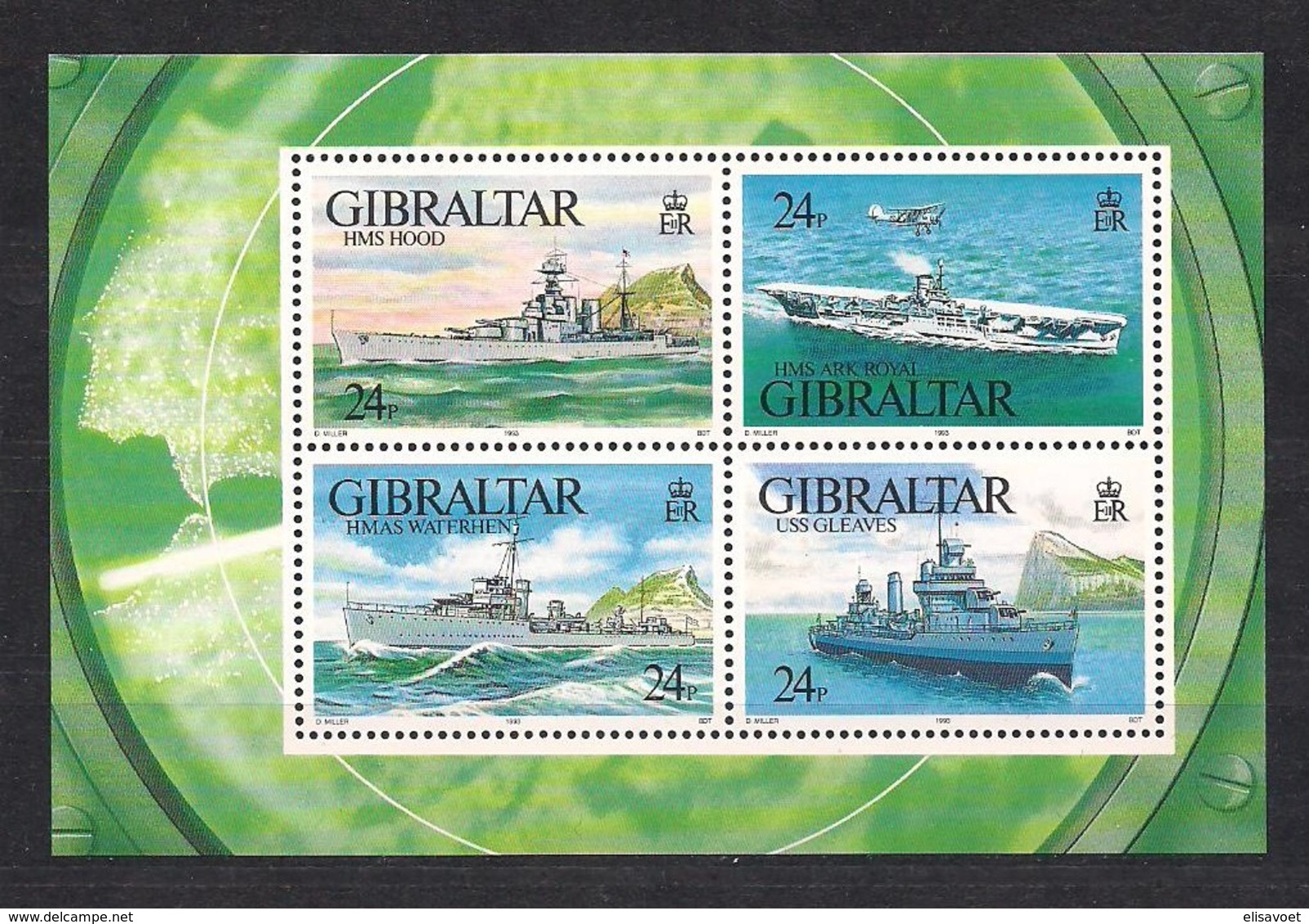 Gibraltar 1993 Yvertn° Bloc 17 *** MNH  Cote 13,50 Euro  Bateaux Boten Ships - Gibraltar