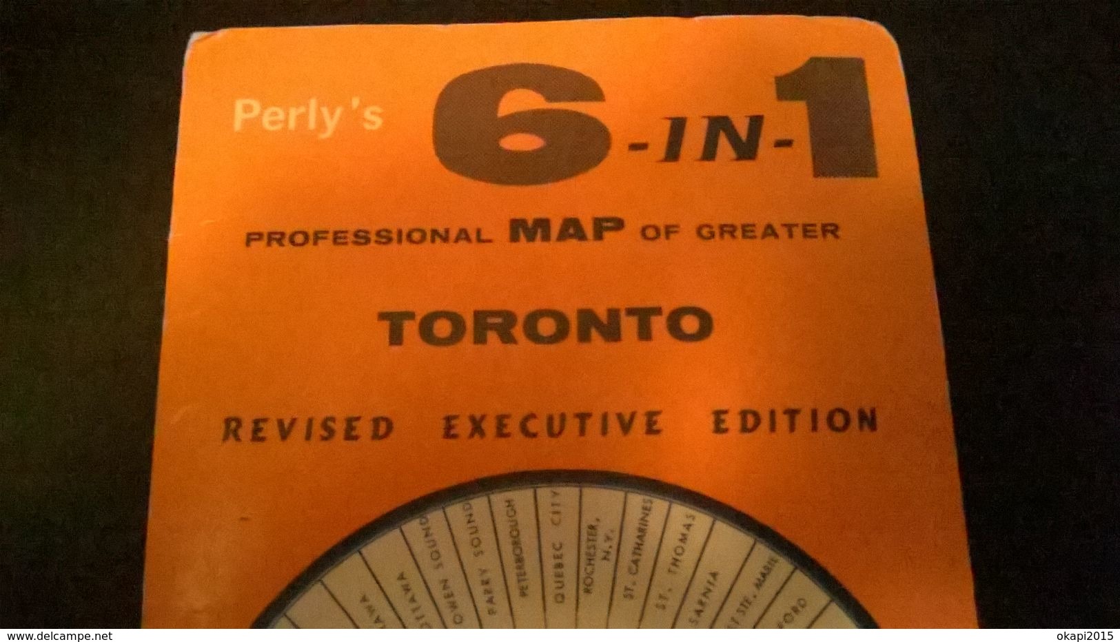 PROFESSIONAL MAP OF GREATER TORONTO PEARLY'S  MAP & TRAVEL FEATURES YEAR 1971 PLAN DE VILLE CANADA AMERICA AMÉRIQUE - Other Plans