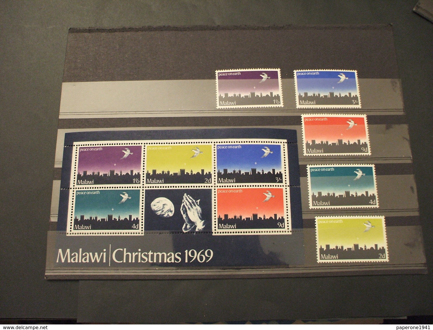 MALAWI - 1969 NATALE/COLOMBA 5 VALORI + BF - NUOVI(++) - Malawi (1964-...)