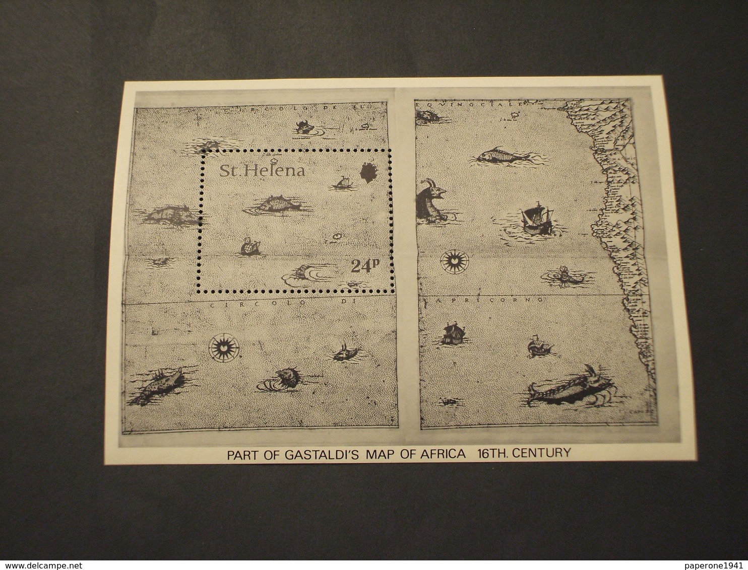 ST. HELENA - BF 1981 MAPPA   - NUOVI(++) - Isola Di Sant'Elena