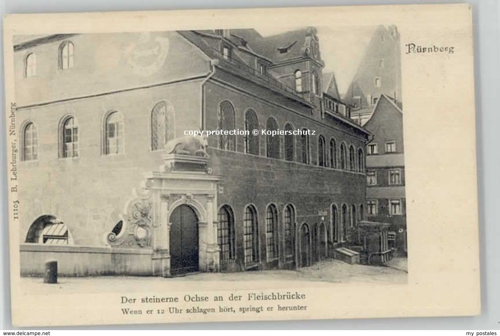 40230420 Nuernberg Nuernberg Steinerne Ochse Fleischbruecke * 1900 Nuernberg - Nürnberg