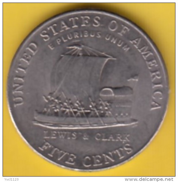 USA - 2004 Circulating 5&cent; Coin "Lewis &amp; Clark" (#2004-05-02) - 1938-…: Jefferson